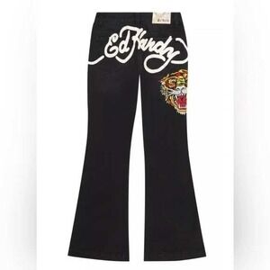 Ed Hardy Spell Out Jeans